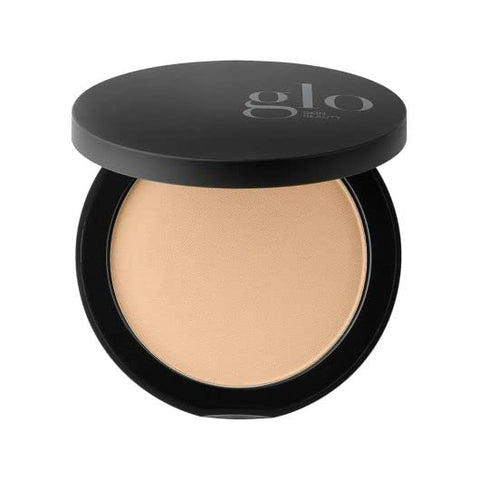 Glo Skin Beauty Pressed Base Powder Foundation Makeup - Flawless Coverage for a Radiant Natural, Second-Skin Finish (Golden Dark)