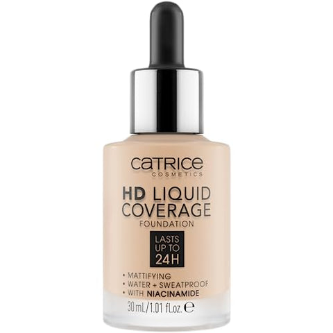 Catrice | HD Liquid Coverage Foundation | High & Natural Coverage | Vegan & Cruelty Free (010 | Light Beige)