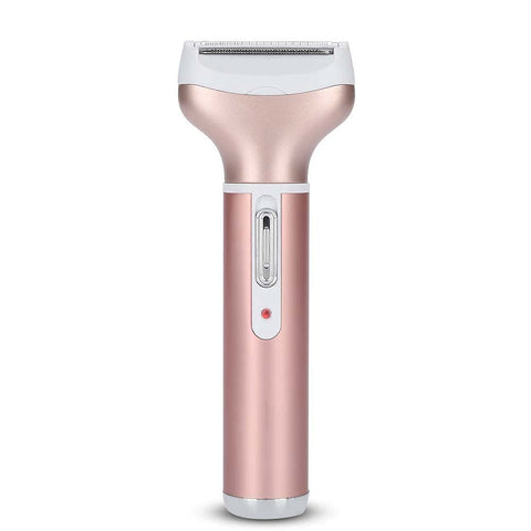 Women Electric Shavers, 4 In 1 Portable Lady Hair Removal Kit Women Mini Electric Shaving Cutter Set For Women Legs Underarms Public Hair Bikini Line(Rose Gold)