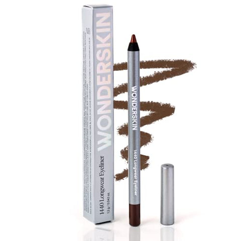 Wonderskin 1440 Longwear Brown Eyeliner Pencils Waterproof Eyeliner Pencil, Eye Makeup Brown Eyebrow Pencil Long Lasting Smudge Proof (Brown Sugar)
