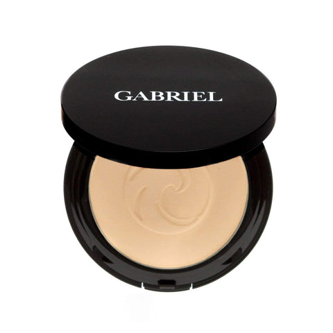 Gabriel Cosmetics Dual Powder Foundation (Bamboo - Light to Medium/Neutral Undertones), Natural Pressed mineral powder, Paraben Free, Vegan, Gluten-free, Cruelty-free, Non GMO, enhanced with Sea Fennel, .32 oz.