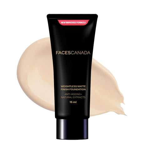 FACESCANADA Weightless Matte Finish Foundation Ivory 01 18ml