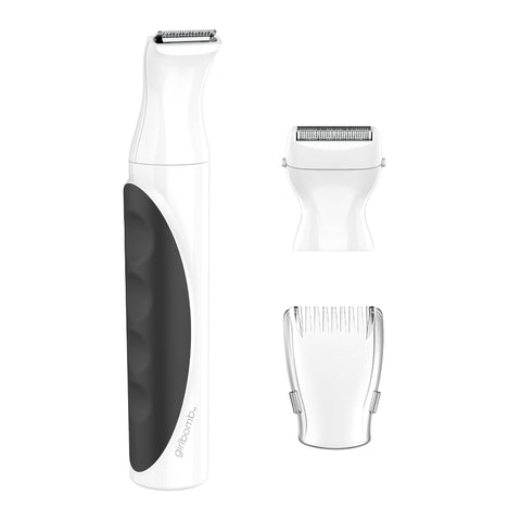 Conair GIRLBOMB Bikini Trimmer and Shaver Set for Women, Wet/Dry, Lithium Ion Rechargeable, White