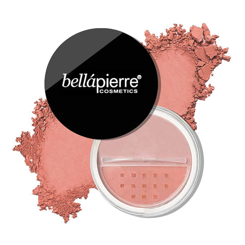 bellapierre Mineral Blush | Warm Dewy Complexion | Non-Toxic & Paraben Free | Hypoallergenic | Loose Powder - 0.3-Ounce - Desert Rose