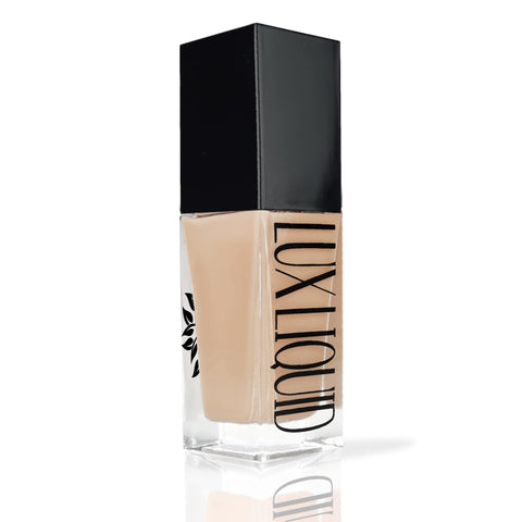 BaeBlu Organic Aloe-Based LUX Liquid Foundation, Natural Vegan Gluten-Free Made in USA, Latte