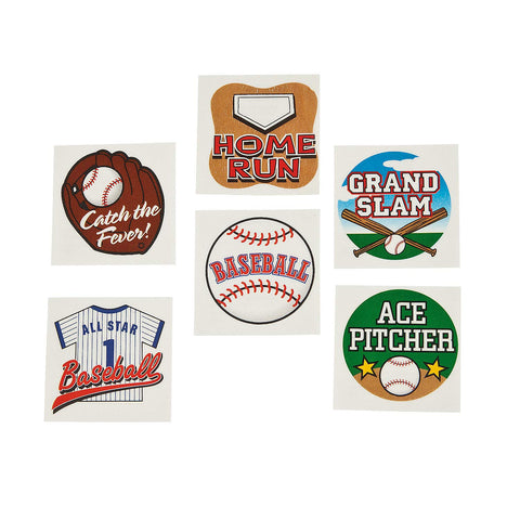 BASEBALL TATTOOS (6DZ) - Apparel Accessories - 72 Pieces