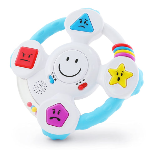 BEST LEARNING My Spin & Learn Steering Wheel - Interactive Educational Toys for 6 to 36 Months Old Infants, Babies, Toddlers - Learn Colors, Shapes, Feelings & Music Game - Ideal Baby Toy Gifts