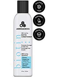 Aweganics Biotin Hair Growth Conditioner, Awe Inspiring Natural Thickening Volumizing Deep Conditioning Treatment For Hair Loss And Thinning Hair - Sls-Free, Paraben-Free, Cruelty-Free, Moisturizing
