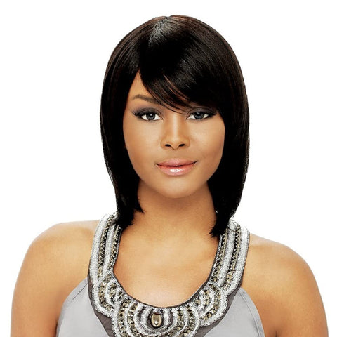 Darkest Brown : It's a Wig Indian Remi Human Hair Wig Natural 810 (2)