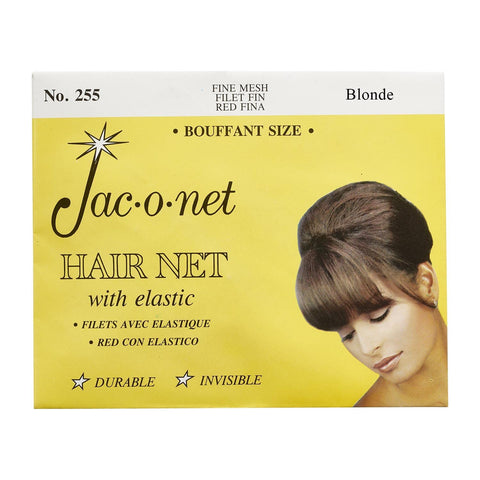 Jac-O-Net Tiny Mesh Hair Net-Bouffant/Large Size, Blonde,1 Net Per Pack [Pack of 12]
