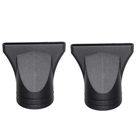 DNHCLL Pack of 2 Black Professional Plastic Hair Dryer Diffuser, Dryer Nozzle Wide Design Plastic Hair Dryer Nozzle Replacement Blow Flat Hairdressing Salon Styling Tool