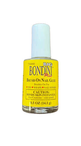 Big Bondini Brush-On Nail Glue .5Oz by Bondini