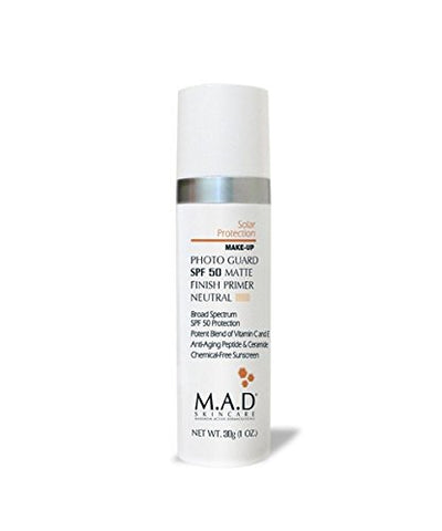 M.A.D Skincare Solor Protection Photo Guard SPF 50 Matte Finish Primer - Anti-Aging (Neutral)