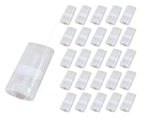 TUPWEL 10Pcs: Wholesale 15Ml Bpa Free Transparent Empty Plastic Oval Deodorant Containers Lipstick Tubes Tube Bottles For Chapstick Homemade Lip Balm Crayon(10Pcs)