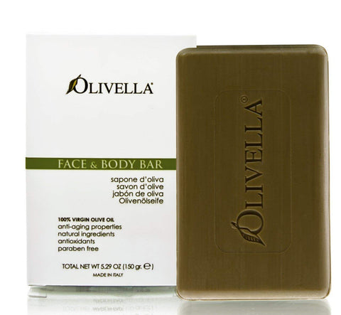 Olivella 100% Virgin Olive Oil Face and Body Bar Soap 5.29 Oz by Olivella