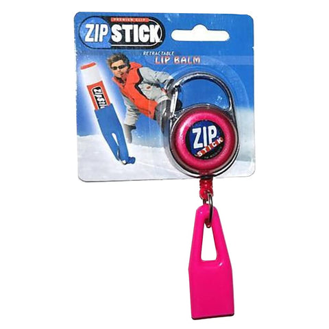 (pink) Zip Stick Lip Balm Lanyard w/Free Lip Balm (Lip Balm Type May Vary)