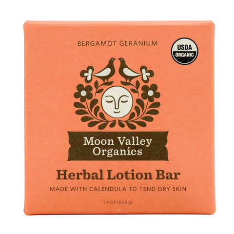 Moon Melt Lotion Bar-Bergamot Geranium by Moon Valley Organics