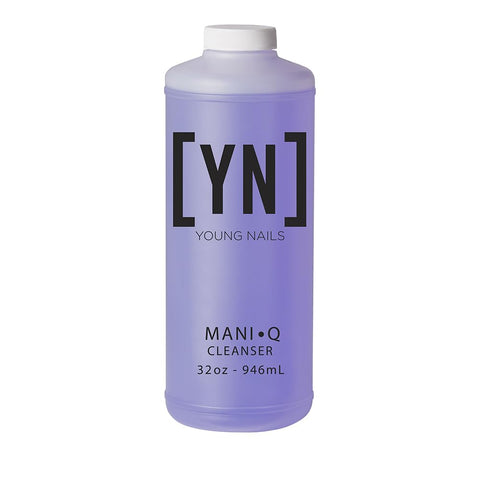 Young Nails False Nail Mani-Q Cleanser, 32 Fluid Ounce