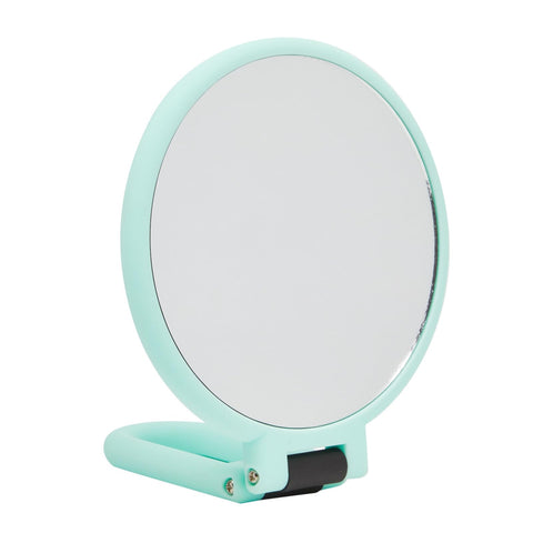 Green Hand Held Magnifying Mirror for Makeup, 1/10x Magnification (5.35 in)