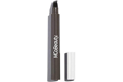 MCoBeauty Tattoo Eyebrow Microblading Ink Pen - Long-Lasting Micro-Fork Tip Applicator for Hair-like Defined Brows - Vegan - Medium to Dark