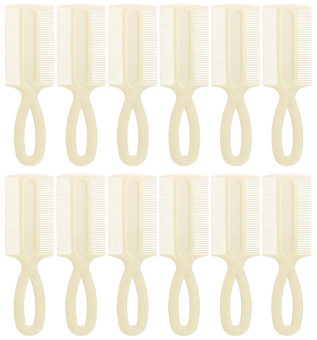 Double-sided Fine Tooth Baby Comb (12 Pack)
