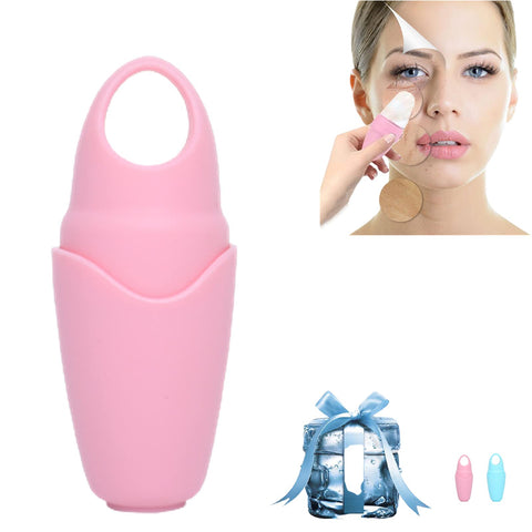 Rcool Ice Roller For Eye & Face,Beauty tools,Eye & Facial Roller,Remove Puffiness and Fine Lines, Shrink Pores,Reduce Acne and Lubricate the Skin. (Pink)