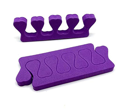 LASSUM 10 Pcs Soft Foam Finger Toe Separator Nail Art Manicure Pedicure Tools, Pink