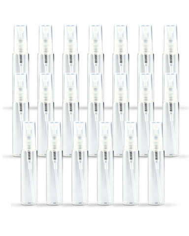 ZbFwmx Clear-1: 20 Pack Set 10Ml Protable Refill Bulk Atomizer Spray Travel Perfume Bottle Hydrating Empty Bottle (Clear-1)