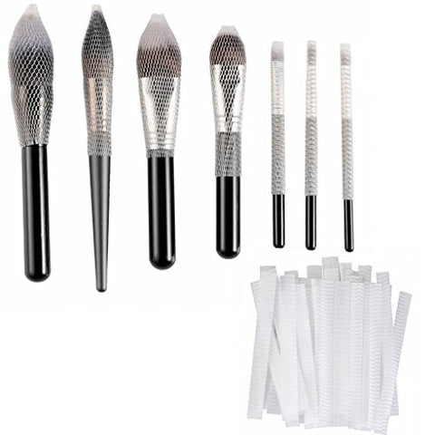 Clothobeauty 40 Pcs Makeup Brushes Guard Protector Set Reusable Expandable Mesh Cover