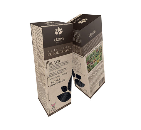 Ekoeh Brasil Hair Food Color Cream Black