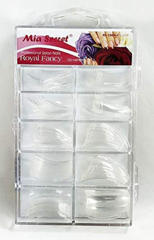 Mia Secret Royal Fancy Nail Tips 100 Pieces (Clear)