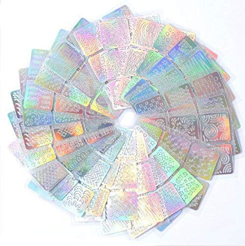 VNDEFUL 12 Types of Nail Art Decals,Laser Hollowed-Out Nail Art Decals and 3D Nail Art Decals