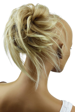 Blonde Mix # 28T613 G11F: Prettyshop Hairpiece Hair Rubber Scrunchie Scrunchy Updos Voluminous Wavy Messy Bun Blonde Mix # 28T613 G11F