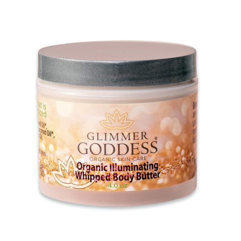 Organic Bronze Shimmer Whipped Body Butter Sexy Shimmer Gives Skin a Natural Radiance (Perfect) by Glimmer Goddess