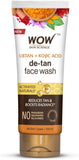 WOW Skin Science Ubtan Face Wash with Chickpea Flour, Turmeric, Saffron, Almond Extract, Rose Water & Sandalwood Oil - No Sulphate, Parabens, Silicones & Color (100mL)