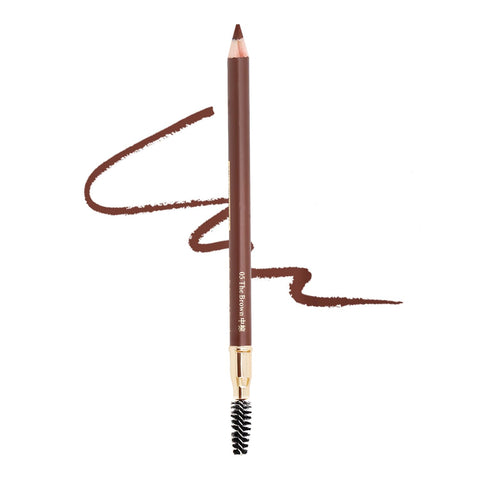 HanZan Eyebrow Pencil Longlasting Waterproof Durable Automaric Liner Eyebrow 5 Colors to Choose (5# Brown)