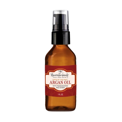 Frankincense and Myrrh Argan Oil For Skin, Hair, Nails and Scars, Pure Organic 1oz