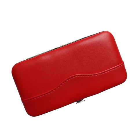 GSHLLO PU Leather Tweezer Storage Bag Eyelash Extension Tweezer Case Empty Tweezer Container Holder Lash Grafting Tweezer Pouch Tweezer Tool Pocket Red