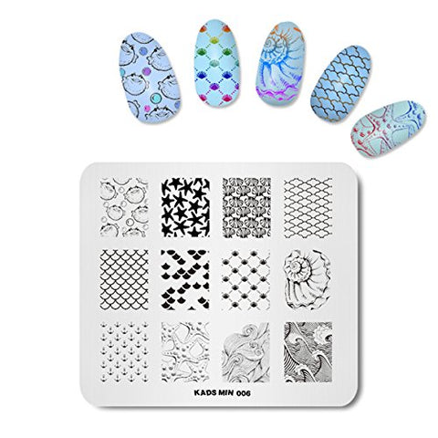 Size5: Kads Nail Stamping Image Plate Holder Plate Stand Tray for Stamping Template Printing Plate for Nail Stencil