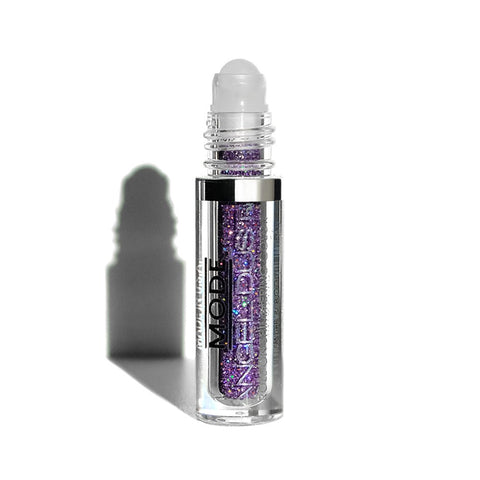 Mode Angel Dust Roll On Glitter - Dream Maker - Holographic Purple, Sparkling High Performance 3D Loose Glitters for Face and Body in a Spill Proof Bottle, Paraben-Free, Cruelty Free and Vegan, 1.1g