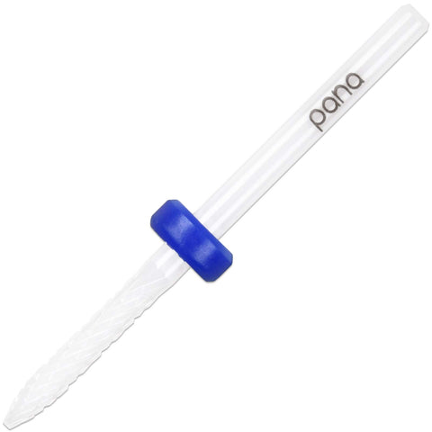 Pana Professional USA Ceramic White Under Nail Cleaner Bit Nail Drill (Grit: MEDIUM) 3/32" Shank Size