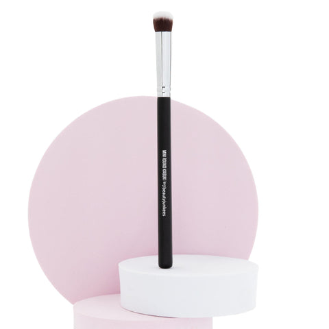 Mineral Makeup Brush: Round Bristles Best for Concealer, Foundations, Powders & Eyeshadow for Sheer Coverage; Best Smokey Eye Brush (Small, Synthetic) - Beauty Junkees