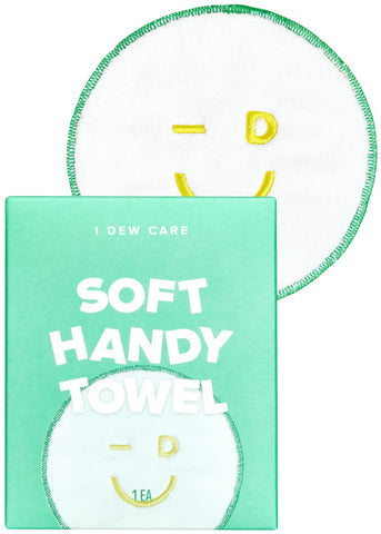 I DEW CARE Fast Absorbent & Soft Handy Towel for Hand, Face, and Spa, 6.5 * 6.5inch (1ea)