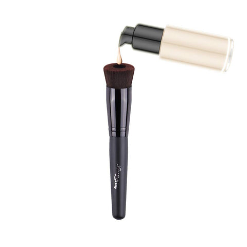 Anne's Giverny Perfect Face Foundation Makeup Brush Liquid Cream Black Concave Brush