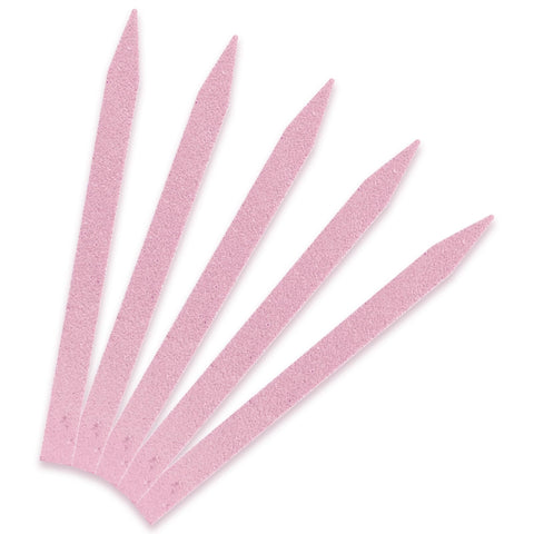 Set-1: Rolabling 5 Pcs/Set Pink Stone Nail File Nail Buffer V-Shaped Nail Cuticle Remover Manicure Tools
