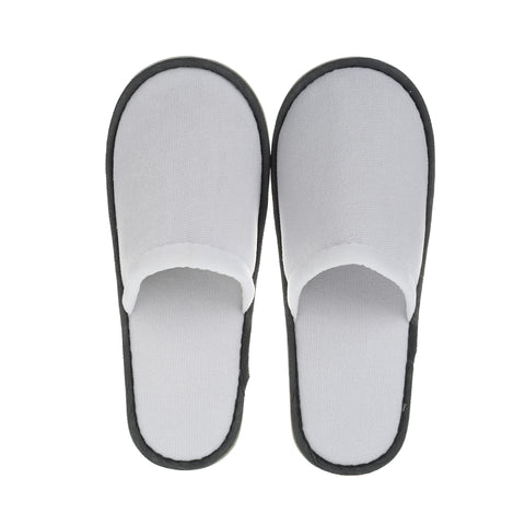 Kirozanny 10 pair Unisex Disposable Slippers Portable Foldable Hotel Travel Slippers Hygienic Party Family SPA Slippers, White, 9-11 Women/9-10 Men