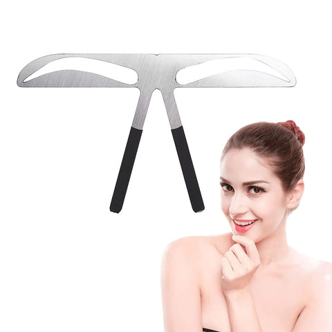 4 Types Eyebrow Measure Ruler, Permanent Eyebrow Balance Extension Ruler Eyebrow Shape Stencil For Enhance Grooming Eyebrow Shape(#3)