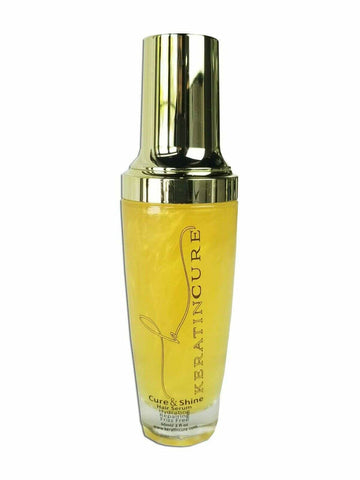 Keratin Cure Shine & Cure Hair Serum Silicone Frizz Free, Conditioning and Moisturizing Treatment 120ml 4.1 fl oz