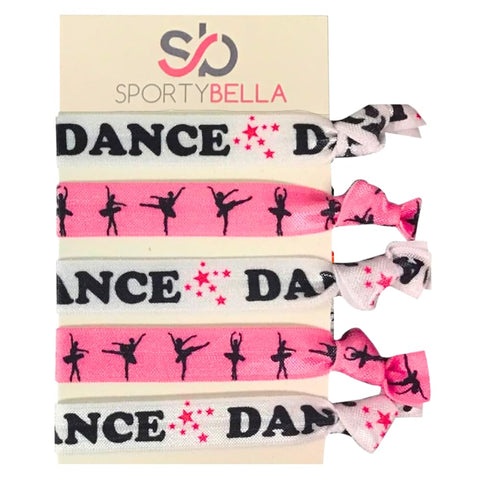 Infinity Collection Dance Hair Ties- Girls Dance Hair Accessories- Dance Elastics for Dance Recitals