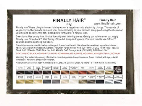 Dark Brown : Hair Building Fibers Dark Brown 25 Grams Refill Your Existing Bottle Highest Grade by Finally Hair Dark Brown w/very slight hint of red (use Dark Chocolate Brown for darker with no red)
